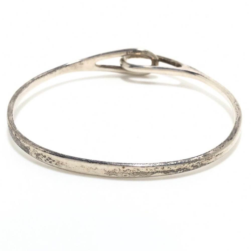Tiffany Bangle Double Loop Chain Silver - image 3